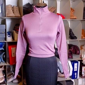 New 0 to lavender crop top size XS
